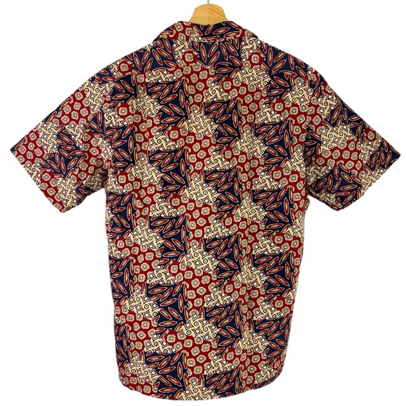 Polo by Ralph Lauren Vintage Mens Short Sleeve Button Down Printed Shirt Size M - Picture 3 of 3
